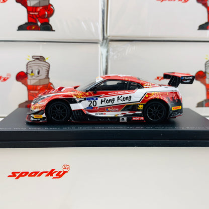 Sparky 1/64 NISSAN GTR NISMO GT3 Team Hong Kong - KCMG - 7th FIA GT Nations Cup Behrain 2018 Y132