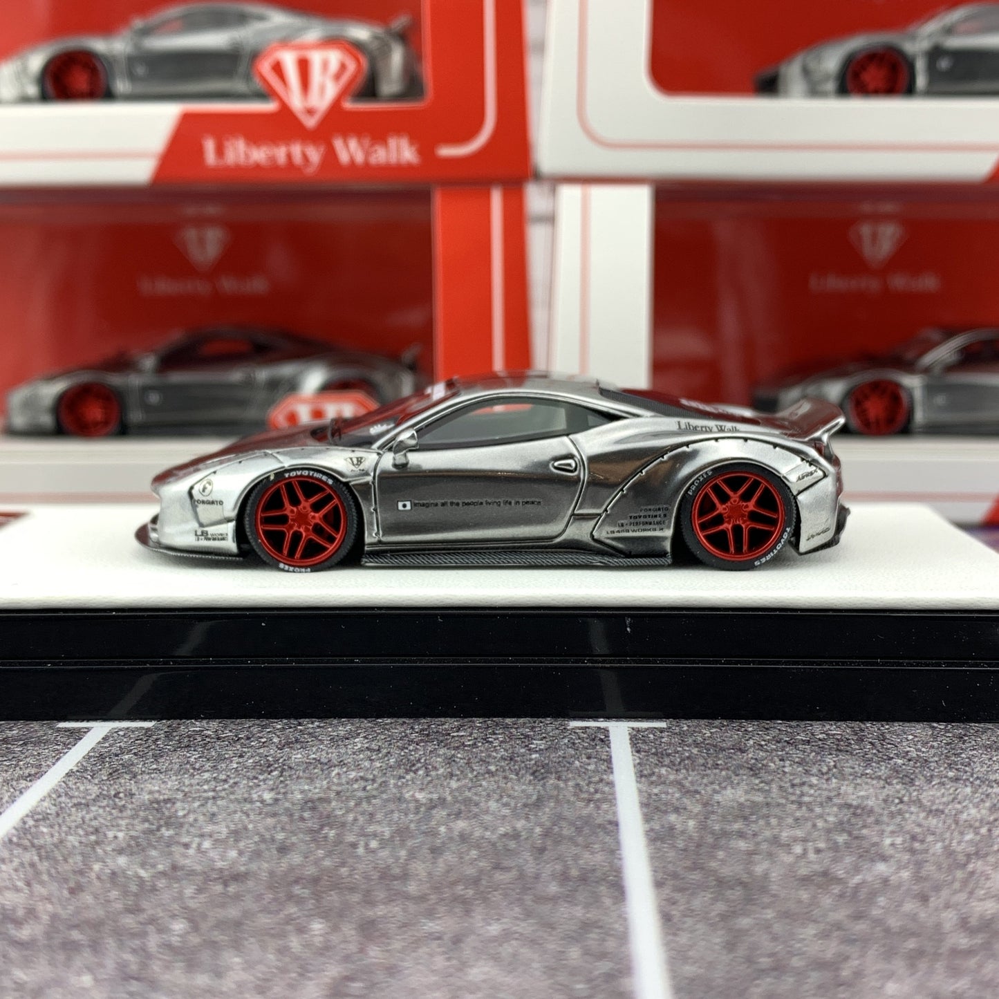 Timothy & Pierre 1/64 Liberty Walk Performance Ferrari 458 Resin Made Model Car
