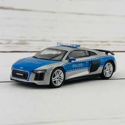 Tarmac Works GLOBAL64 1/64 Audi R8 V10 Plus - German Polizei