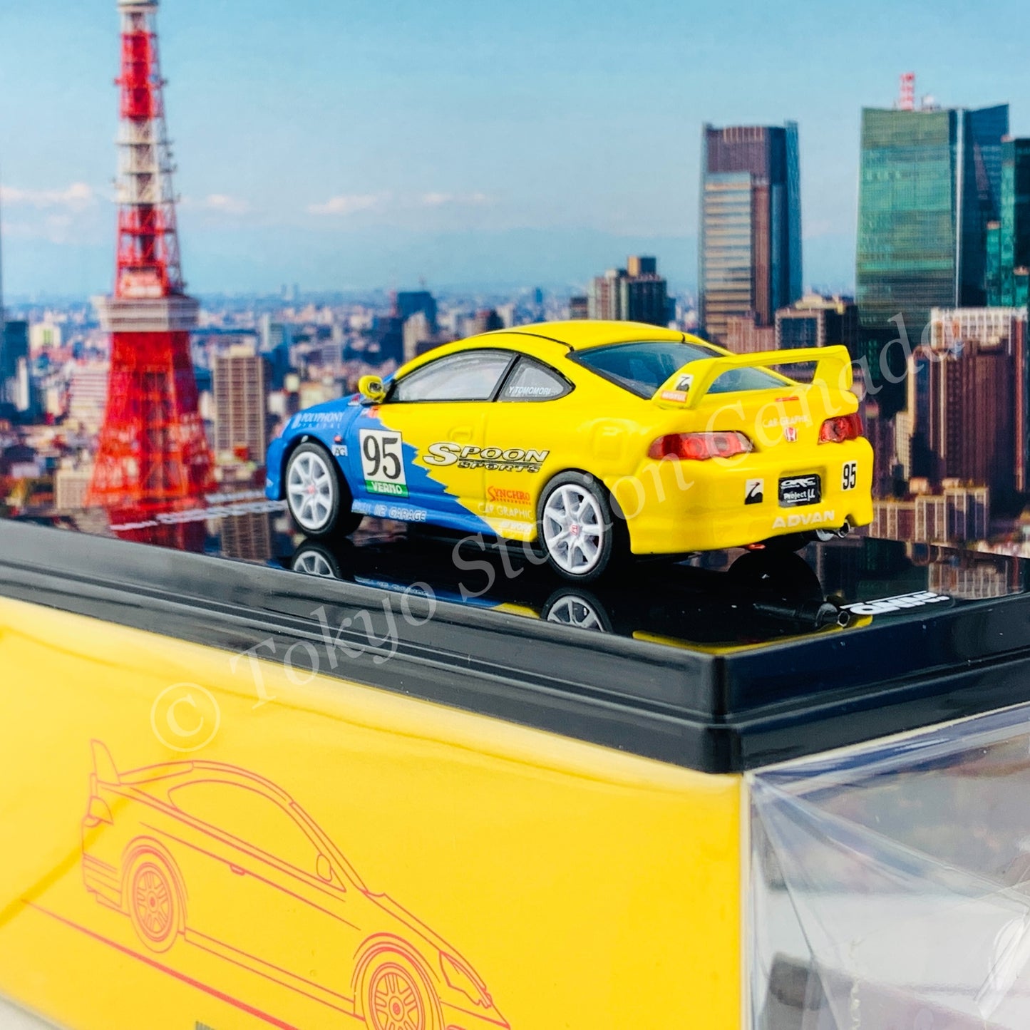 INNO64 1/64 HONDA INTEGRA Type-R DC5 Tuned By "SPOON SPORTS" IN64-DC5-SP