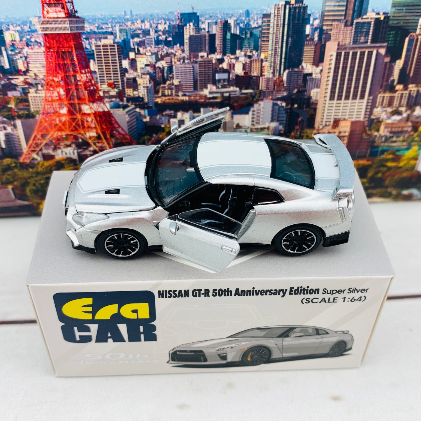 ERA CAR 21 1/64 Nissan GTR 50th Anniversary Edition Super Silver NS20GTRSP25
