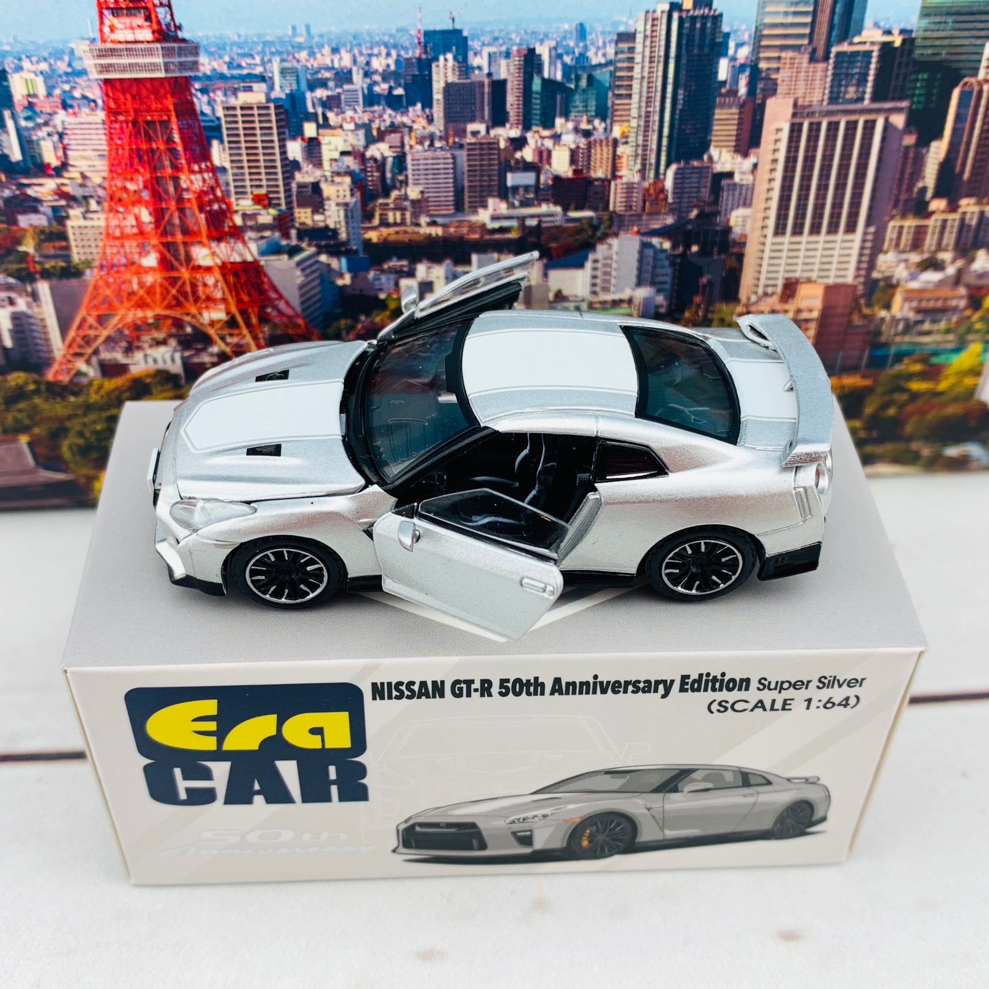 ERA CAR 21 1/64 Nissan GTR 50th Anniversary Edition Super Silver NS20GTRSP25