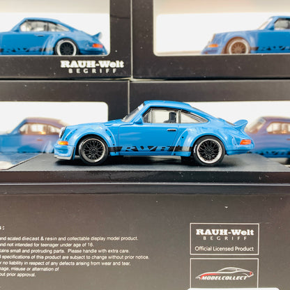 MODEL COLLECT 1/64 Porsche RWB 930 Ducktail Wing Blue MC640002B