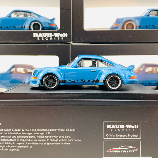 MODEL COLLECT 1/64 Porsche RWB 930 Ducktail Wing Blue MC640002B