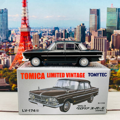 Tomytec Tomica Limited Vintage 1/64 Prince Gloria Super 6 (Black) 1966 LV-174d