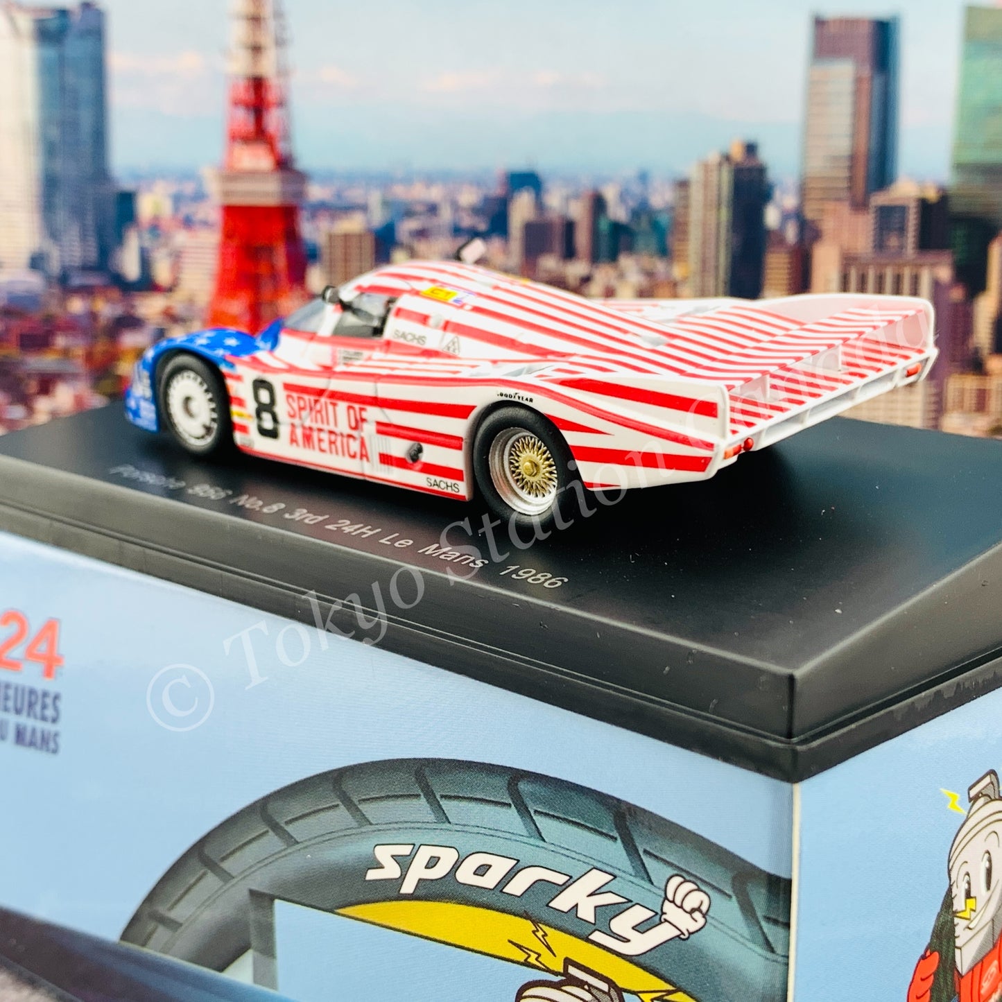 Sparky 1/64 Porsche 956 No.8 3rd 24H Le Mans 1986 G. Follmer - J. Morton - K. Miller Y176
