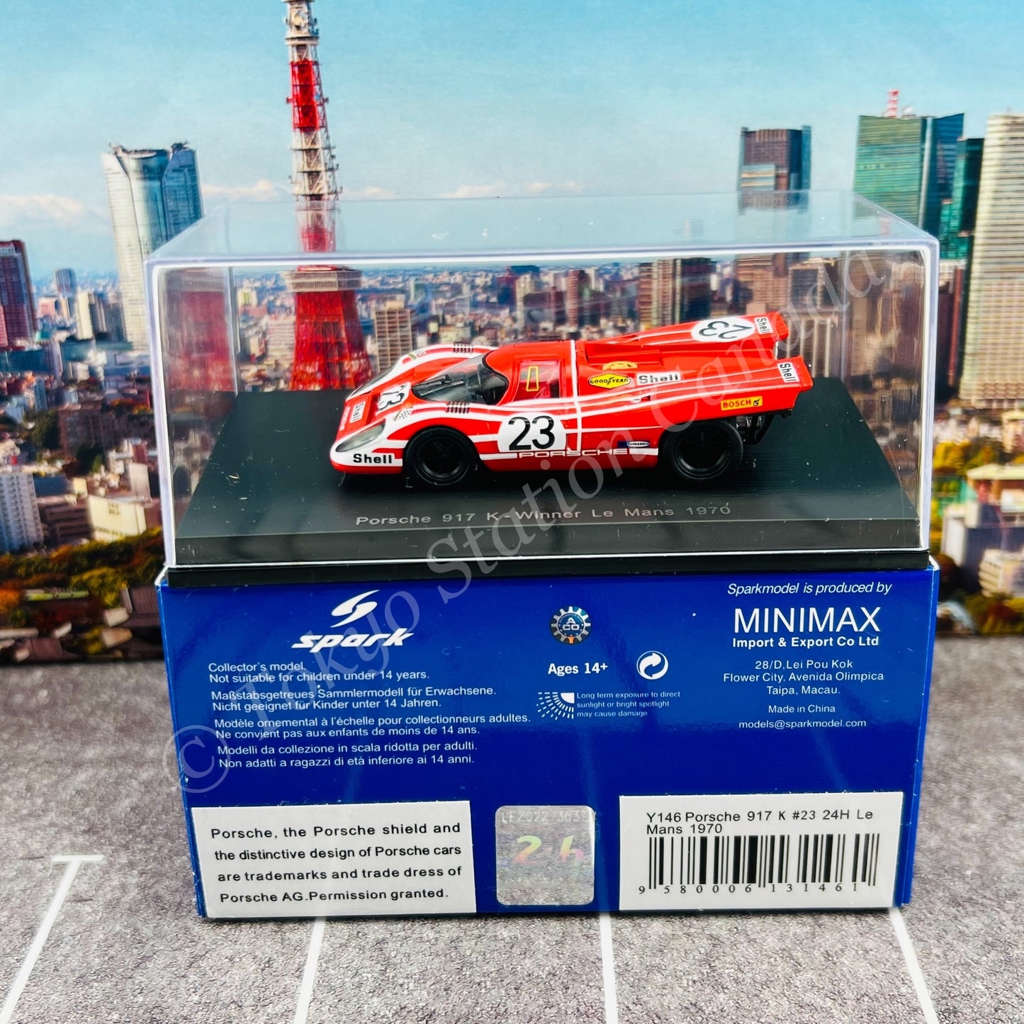 Sparky 1/64 Porsche 917 K #23 24H Le Mans 1970 R. Attwood - H. Herrmann Y146