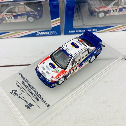 INNO64 1/64 Mitsubishi Lancer Evolution III #10 New Zealand Rally 1995 IN64-EVO3-95NZ10