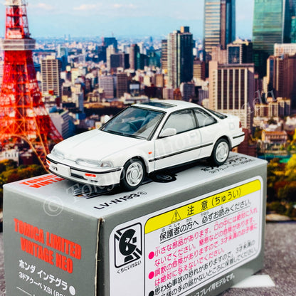 Tomytec Limited Vintage Neo 1/64 Honda Integra 3 Door Coupe XSi 1989 (White) LV-N193c