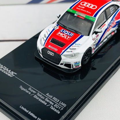 Tarmac Works 1/64 Audi RS3 LMS Super Taikyu Series 2017 Tagahara/Shirasaka/Takeda T64-013-17ST