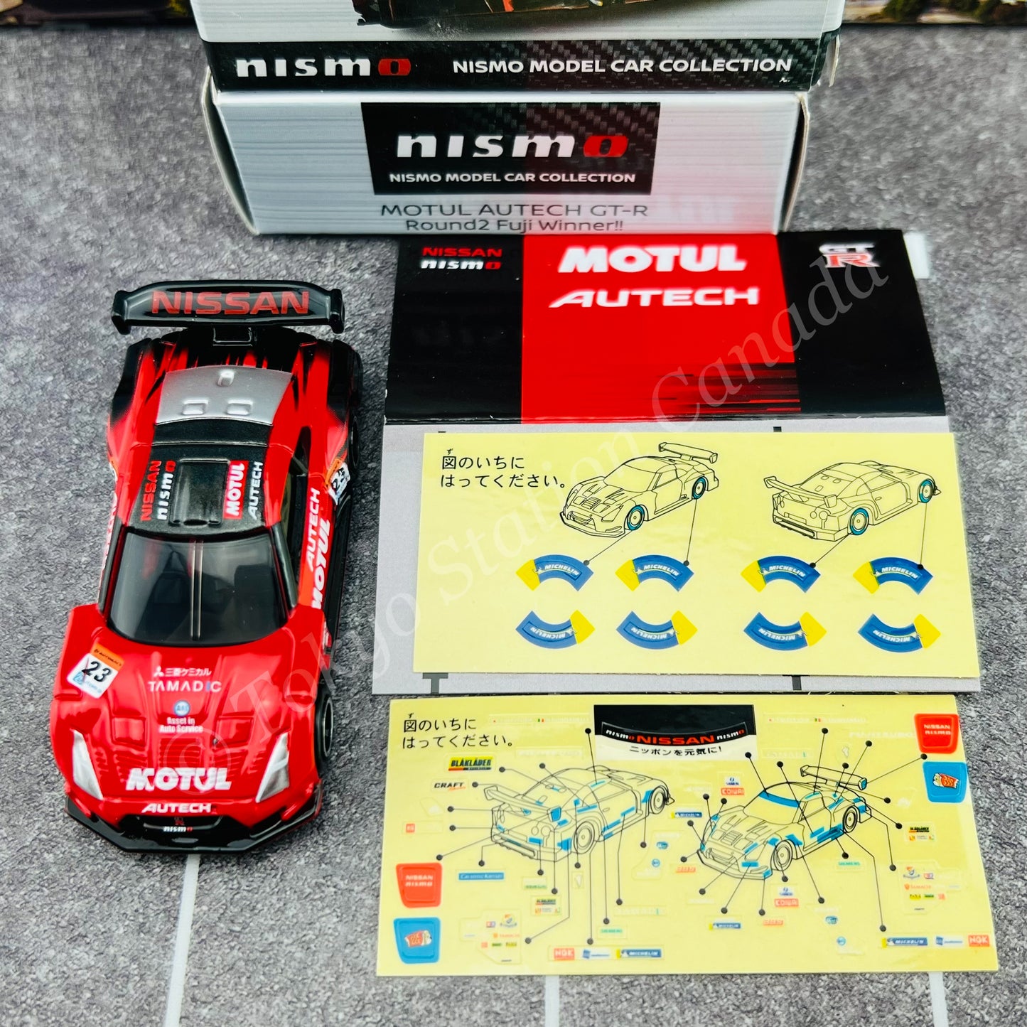 Nismo Model Car Collection Motul Autech GT-R #23 Super GT GT500 Round 2 Fuji Winner 2018 KWAM136007
