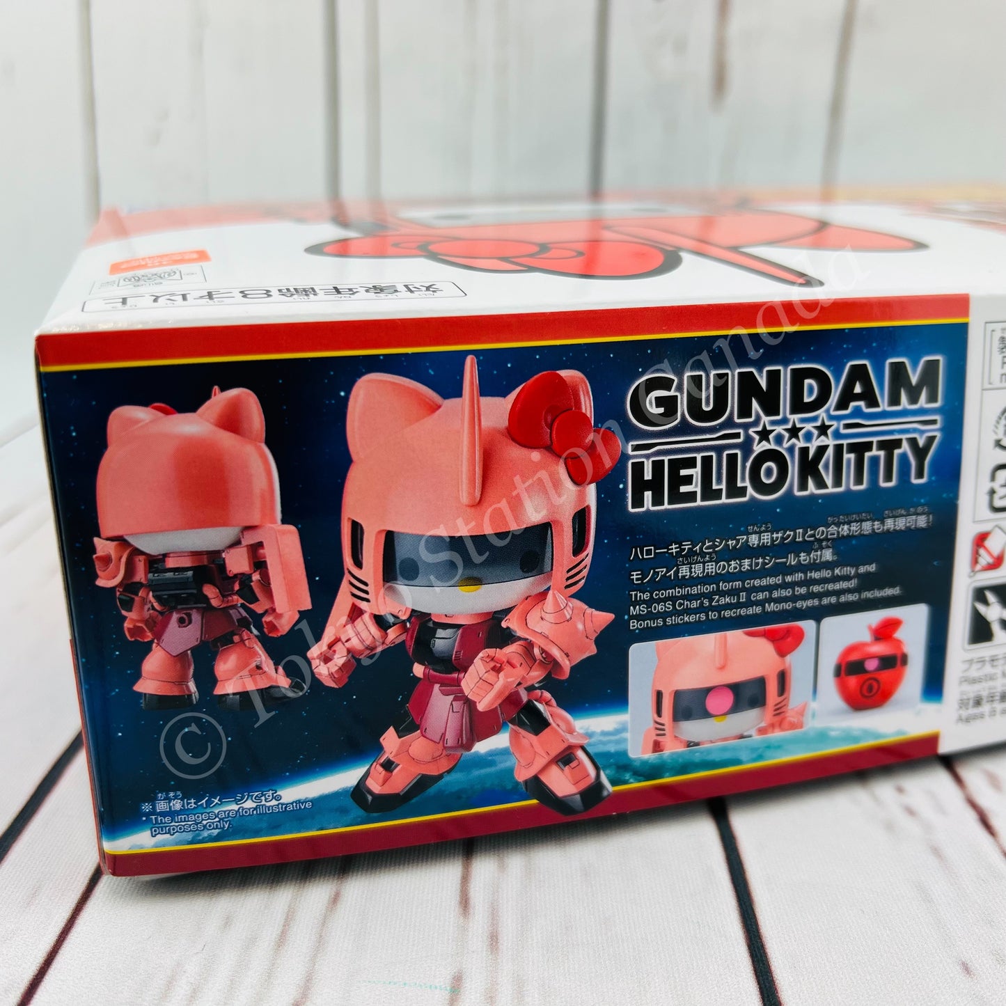 HELLO KITTY / MS-06S CHAR'S ZAKU II (SD GUNDAM CROSS SILHOUETTE) Plastic Model Kit Made in Japan 4573102610294