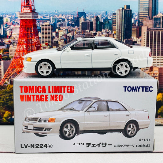 Tomytec Tomica Limited Vintage Neo 1/64 Toyota Chaser 2.5 Tourer V (White) LV-N224a