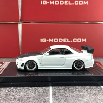 Ignition Model 1/64 Nismo R34 GTR Z-tune White IG1868