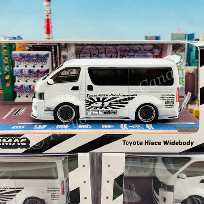 Tarmac Works HOBBY64 1/64 Toyota Hiace Widebody White T64-038-WH