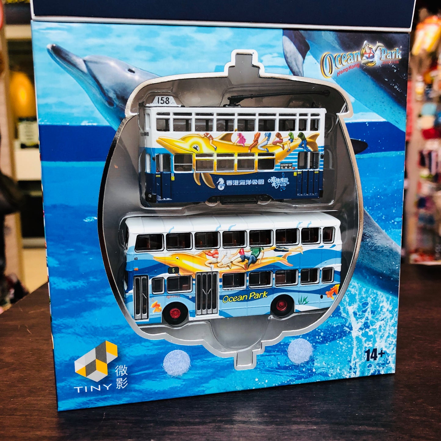 Tiny Ocean Park Hong Kong Set 主題公園  電車及巴士套裝
