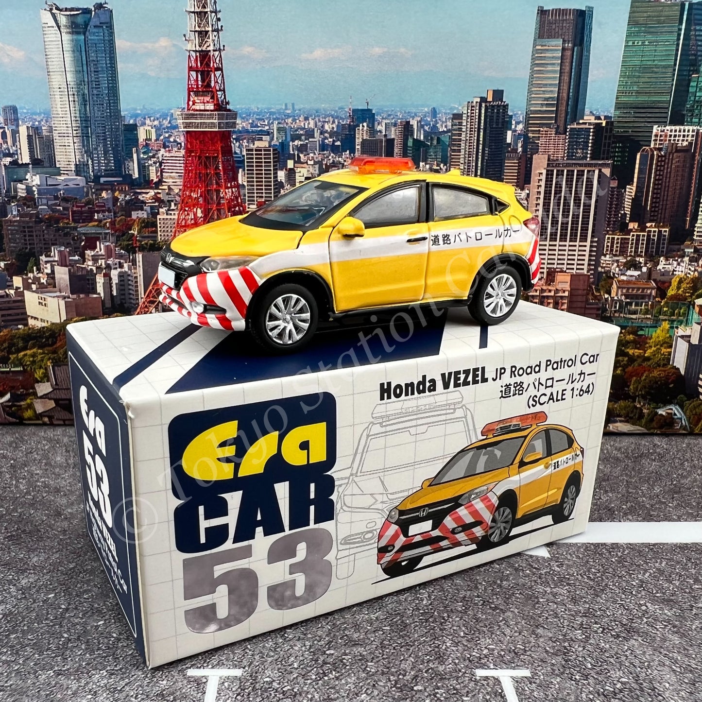 ERA CAR 1/64 53 Honda Vezel JP Road Patrol Car 4897099931560