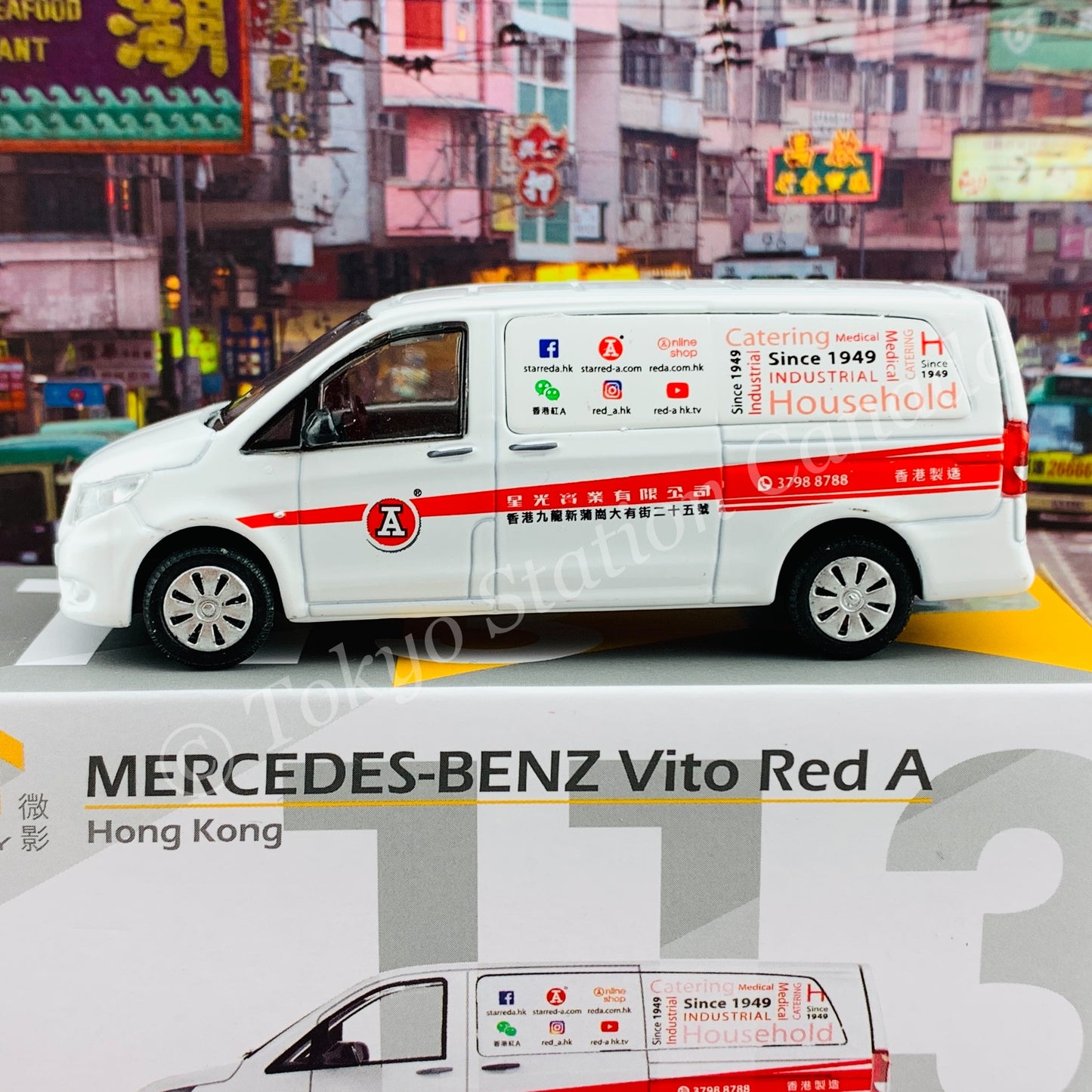 TINY 微影 113 MERCEDES-BENZ Vito Red A 平治 Vito  紅A ATC65072