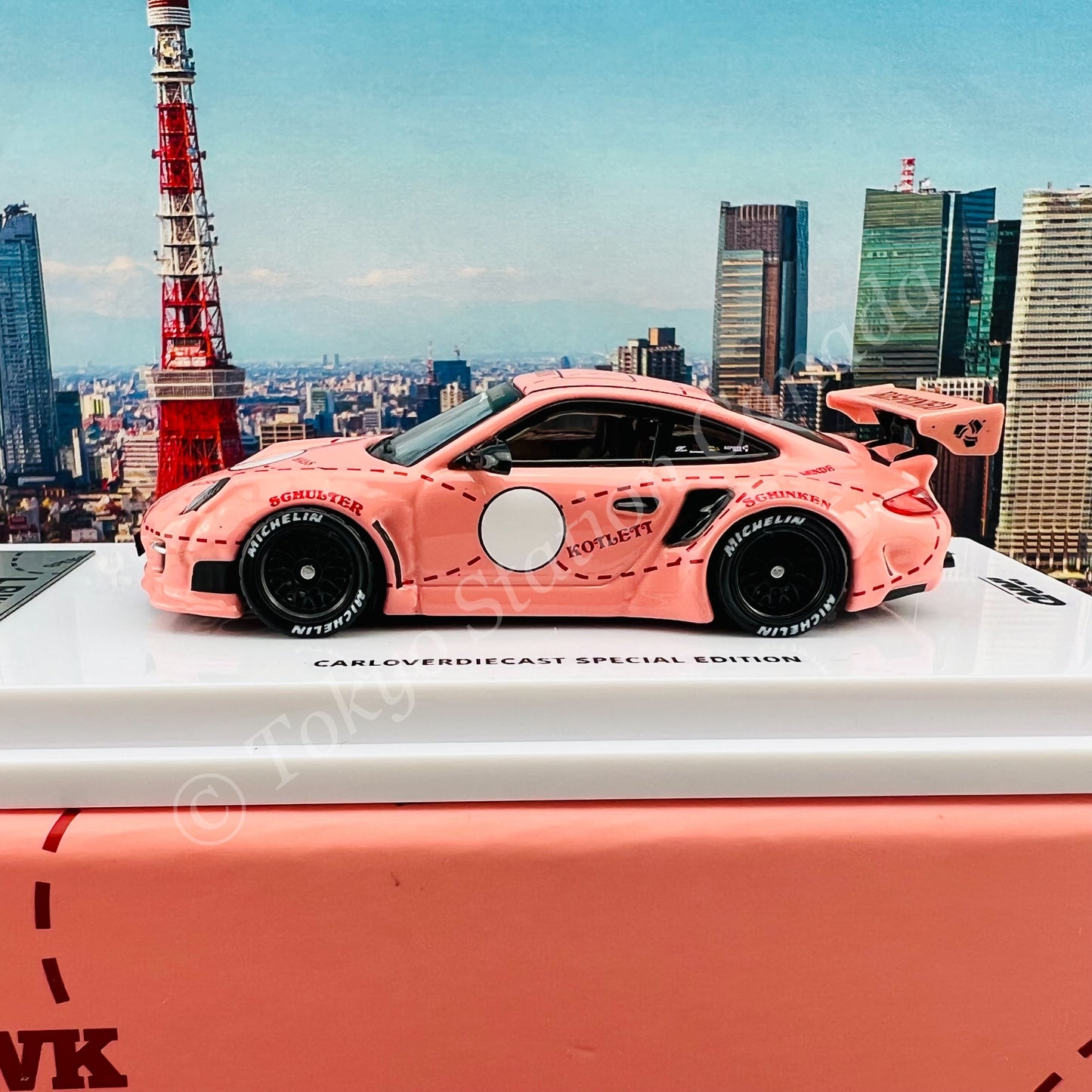 INNO64 1/64 997 LBWK Pink Pig  Carloverdiecast Special Edition Model IN64-997LB-PIG