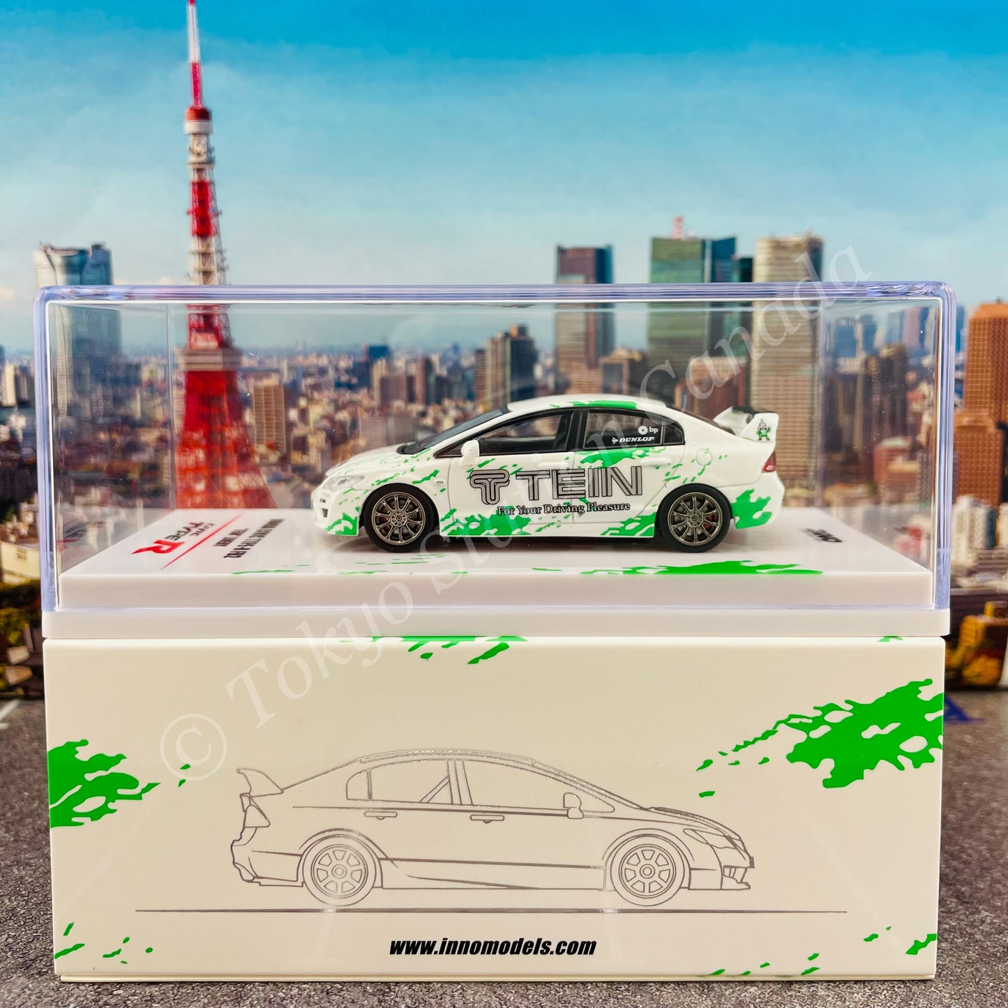INNO64 1/64 HONDA CIVIC TYPE-R FD2 "TEIN" Livery IN64-FD2-TEIN