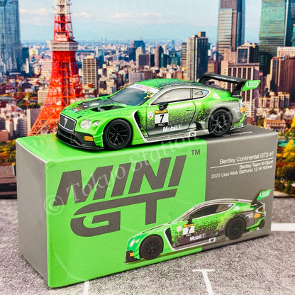 MINI GT 1/64 Bentley Continental GT3 #7 2020 Liqui-Moly Bathurst 12 Hrs Winner Bentley Team M-Sport RHD MGT00238-R