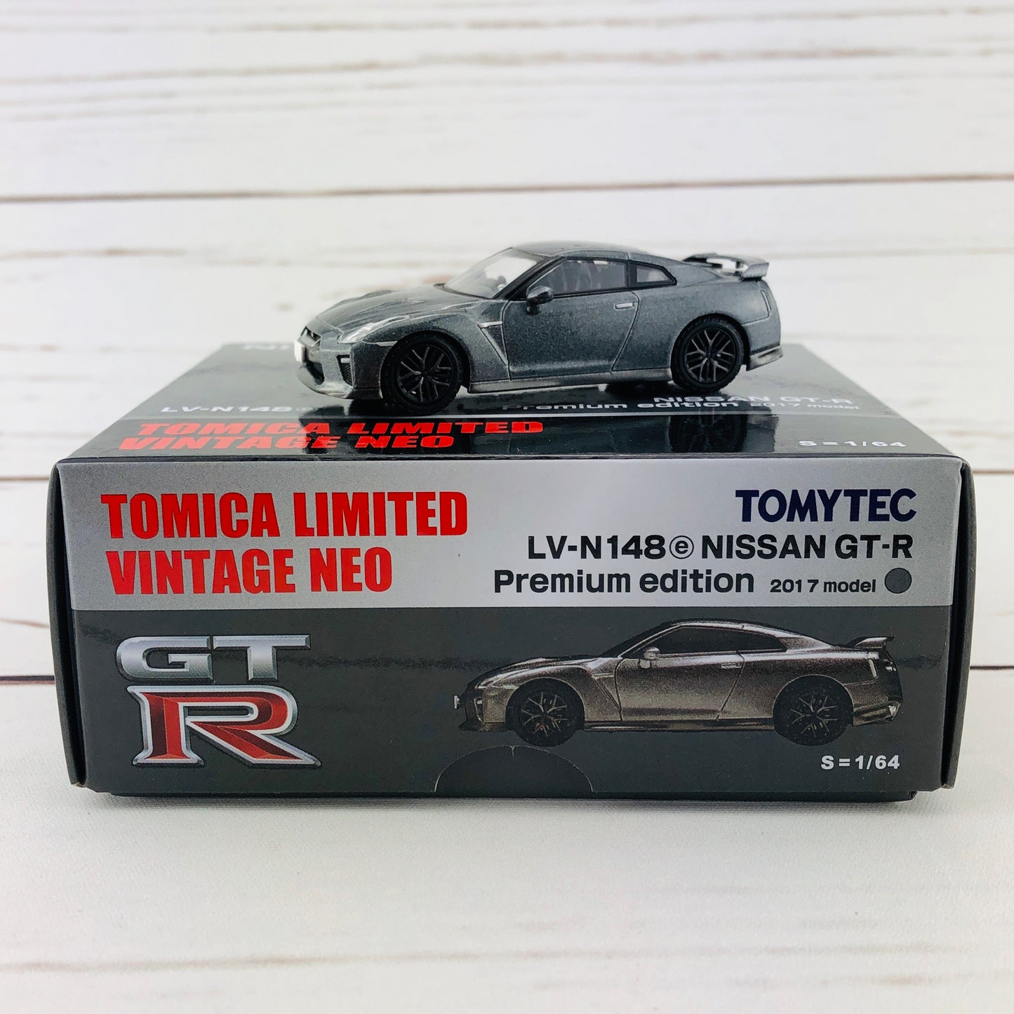 Tomica Limited Vintage Neo Nissan GTR Premium Edition 2017 Model GREY LV-N148e