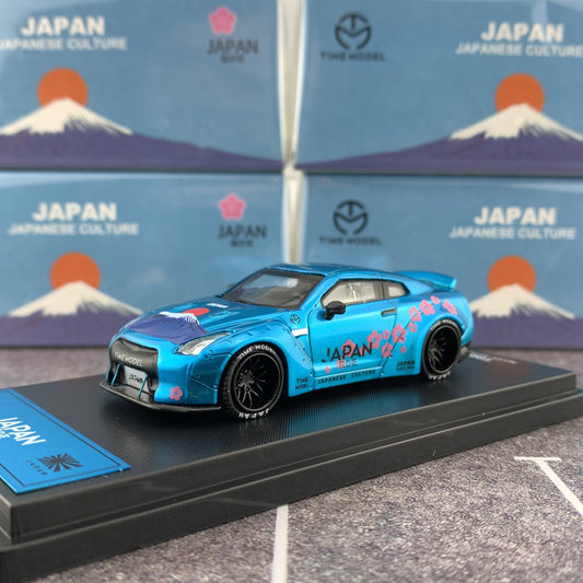 TIME MODEL 1/64 Japanese Culture Sukura GTR R35 with Ducktail Wing