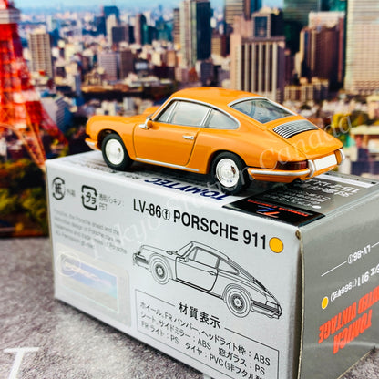 Tomytec Tomica Limited Vintage 1/64 Porsche 911 Yellow LV-86f