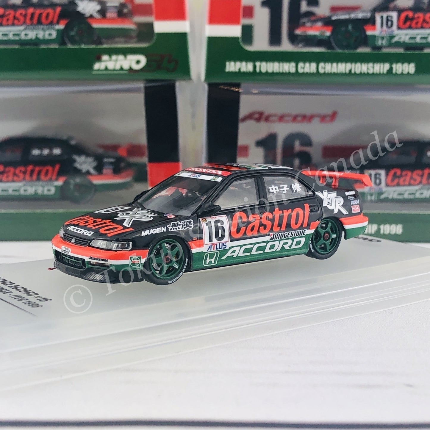 INNO64 HONDA ACCORD #16 MUGEN CASTROL JTCC 1996 IN64-CD6-MC96