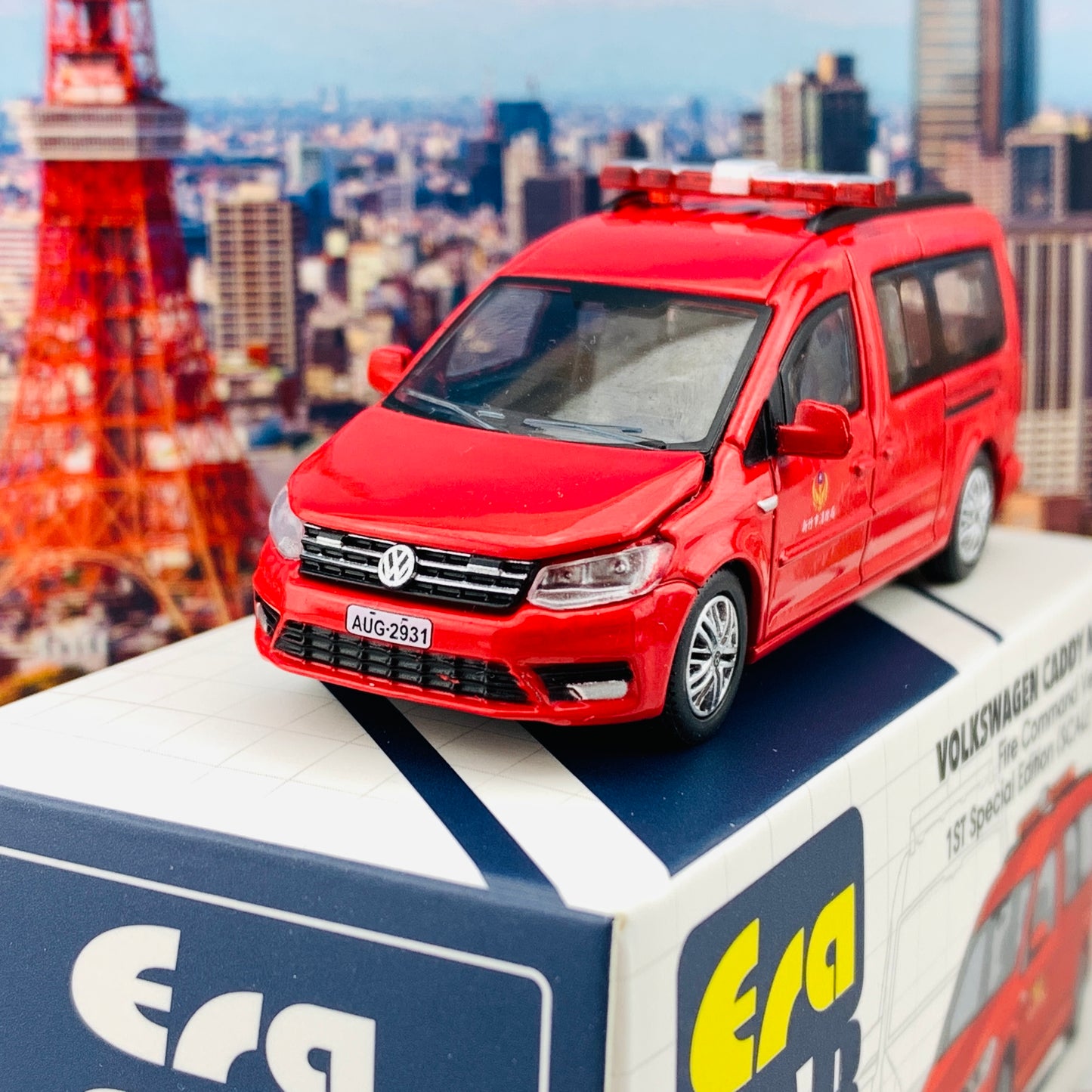 ERA CAR 21 1/64 Volkswagen Caddy Maxi Fire Command Vehicle 1ST Special Edition VW20CAMRF21