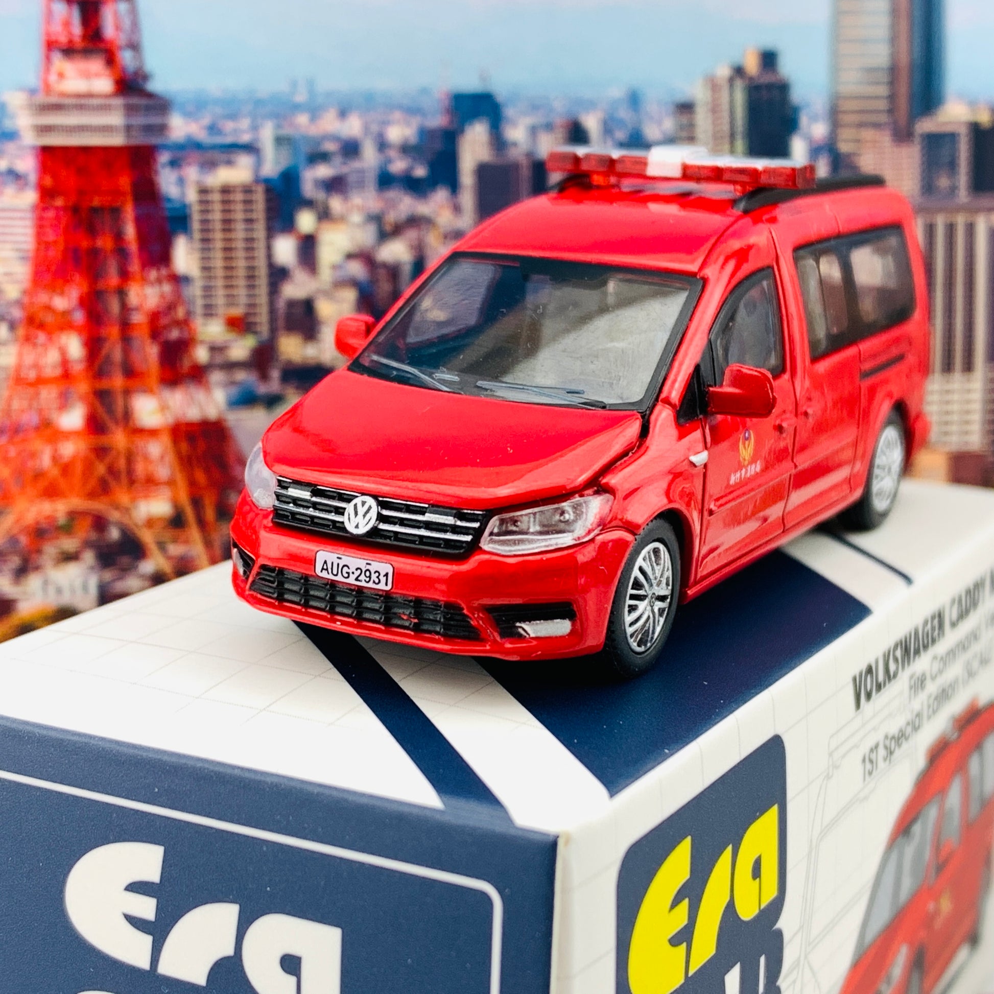 ERA CAR 21 1/64 Volkswagen Caddy Maxi Fire Command Vehicle 1ST Special Edition VW20CAMRF21