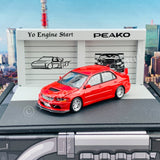 Peako64 1/64 Mitsubishi 2006 Lancer Evolution IX with 3D-Paper Car Park (RED) 63051