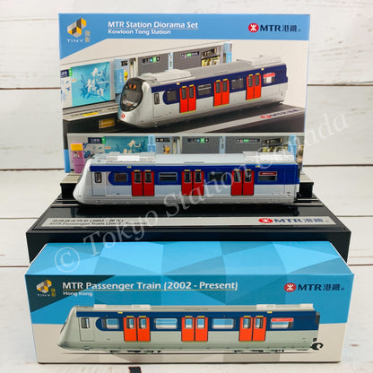 TINY 微影 MTR Station Diorama MTR00011 (Kowloon Tong Station) and Train Set MTR00005