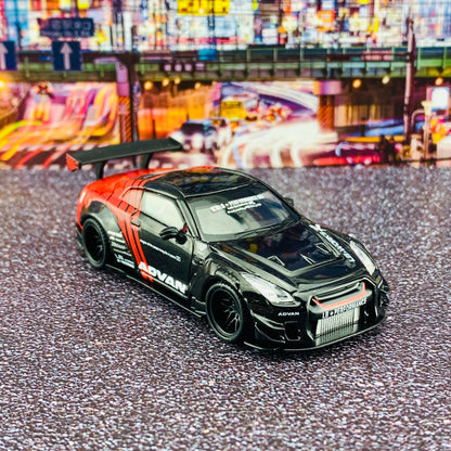 MINI GT 1/64 LB★WORKS Nissan GTR R35 Type 2 Rear Wing version 3 Advan Japan Exclusive RHD MGT00074-R