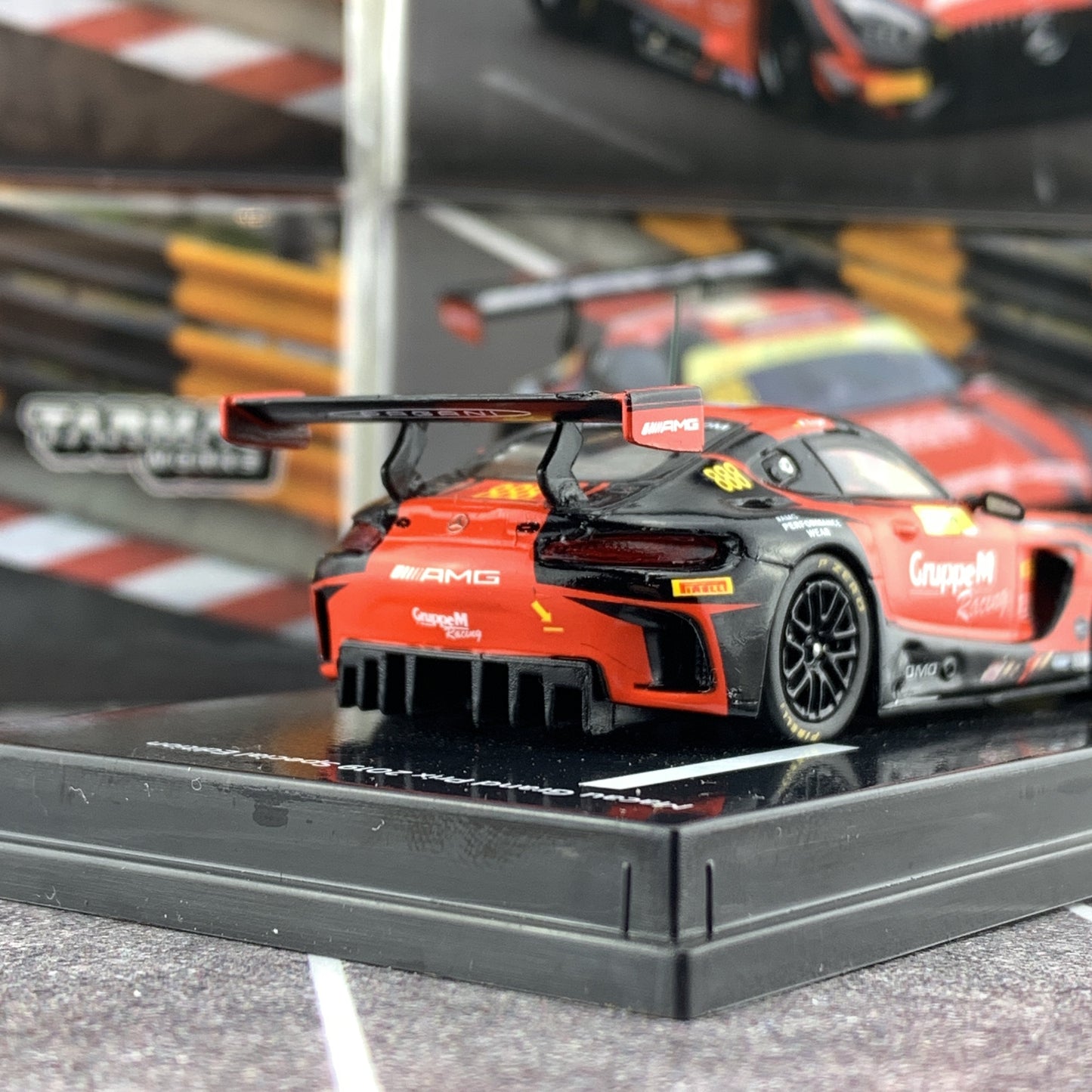 Tarmac Works 1/64 Mercedes-AMG GT3 Macau GT Cup - FIA GT World Cup 2018  2nd Place - Maro Engel T64-008-18MGP888