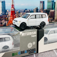 BM CREATIONS JUNIOR 1/64 Mitsubishi Pajero 3rd Generation 2003 WHITE LHD 64B0039