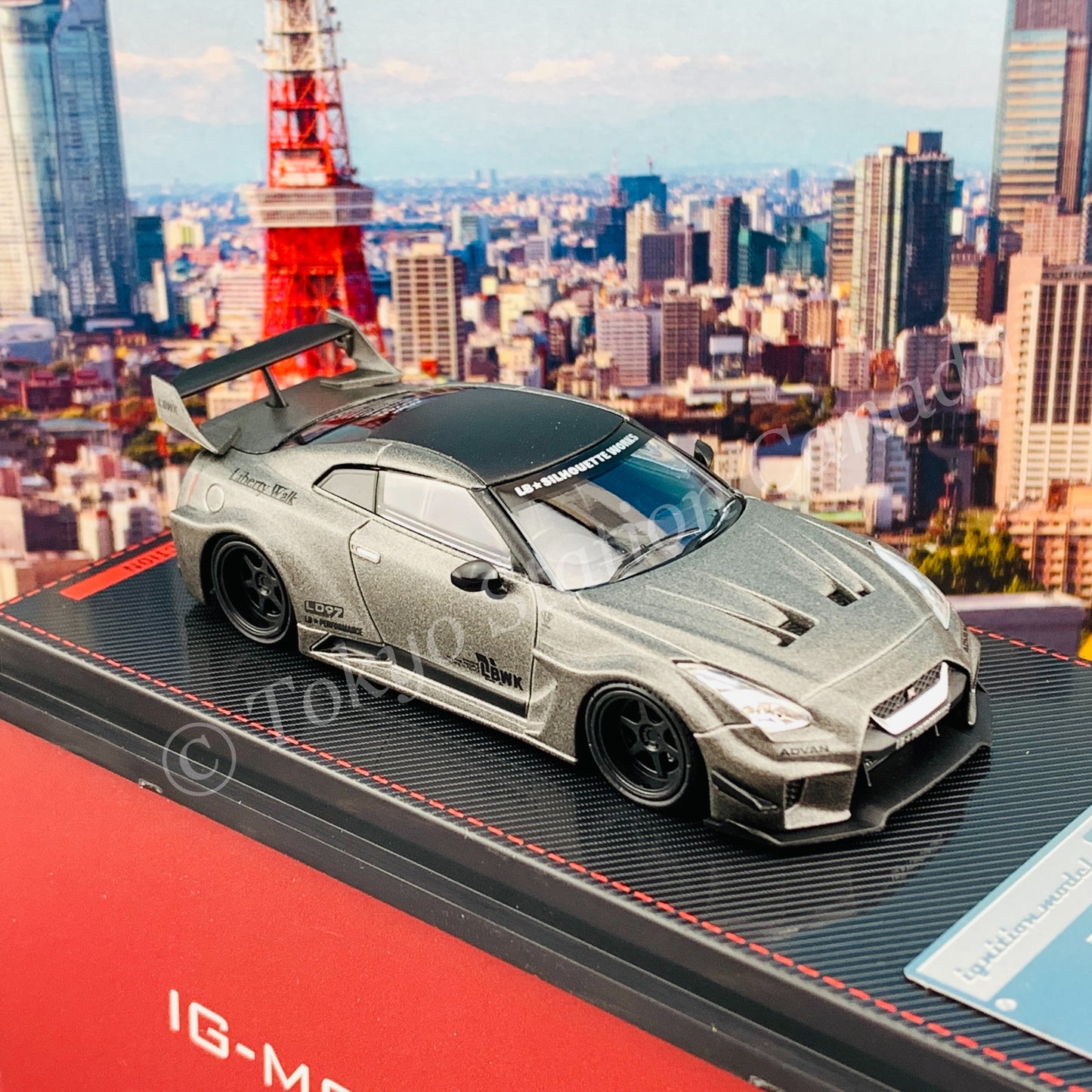 Ignition Model 1/64 LB-Silhouette WORKS GT Nissan 35GT-RR Titanium Gray IG2381