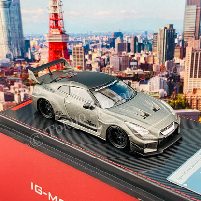 Ignition Model 1/64 LB-Silhouette WORKS GT Nissan 35GT-RR Titanium Gray IG2381