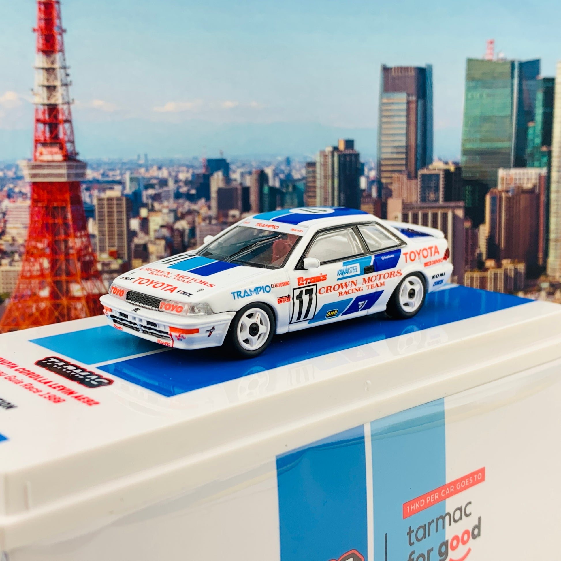 Tarmac Works 1/64 Toyota Corolla Levin AE92 Macau Guia Race 1989 #17 - Macau GP 2020 Special Edition - HOBBY64 T64-036-89MGP17