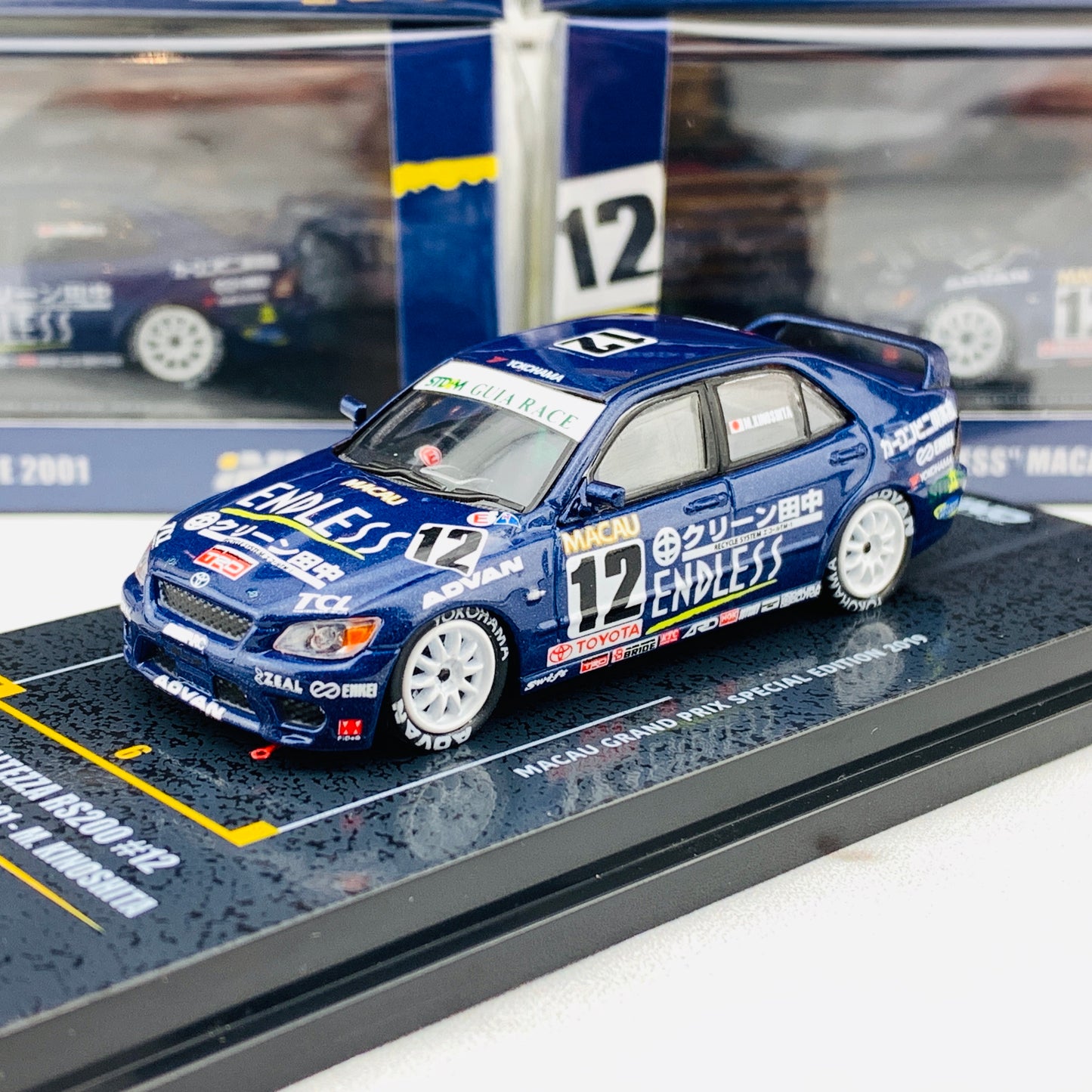 INNO64 1/64 Toyota Altezza RS200 #12 Macau Guia Race 2001 - M. Kinoshita Macau Grand Prix Special Edition 2019 IN64-MGP19-RS200