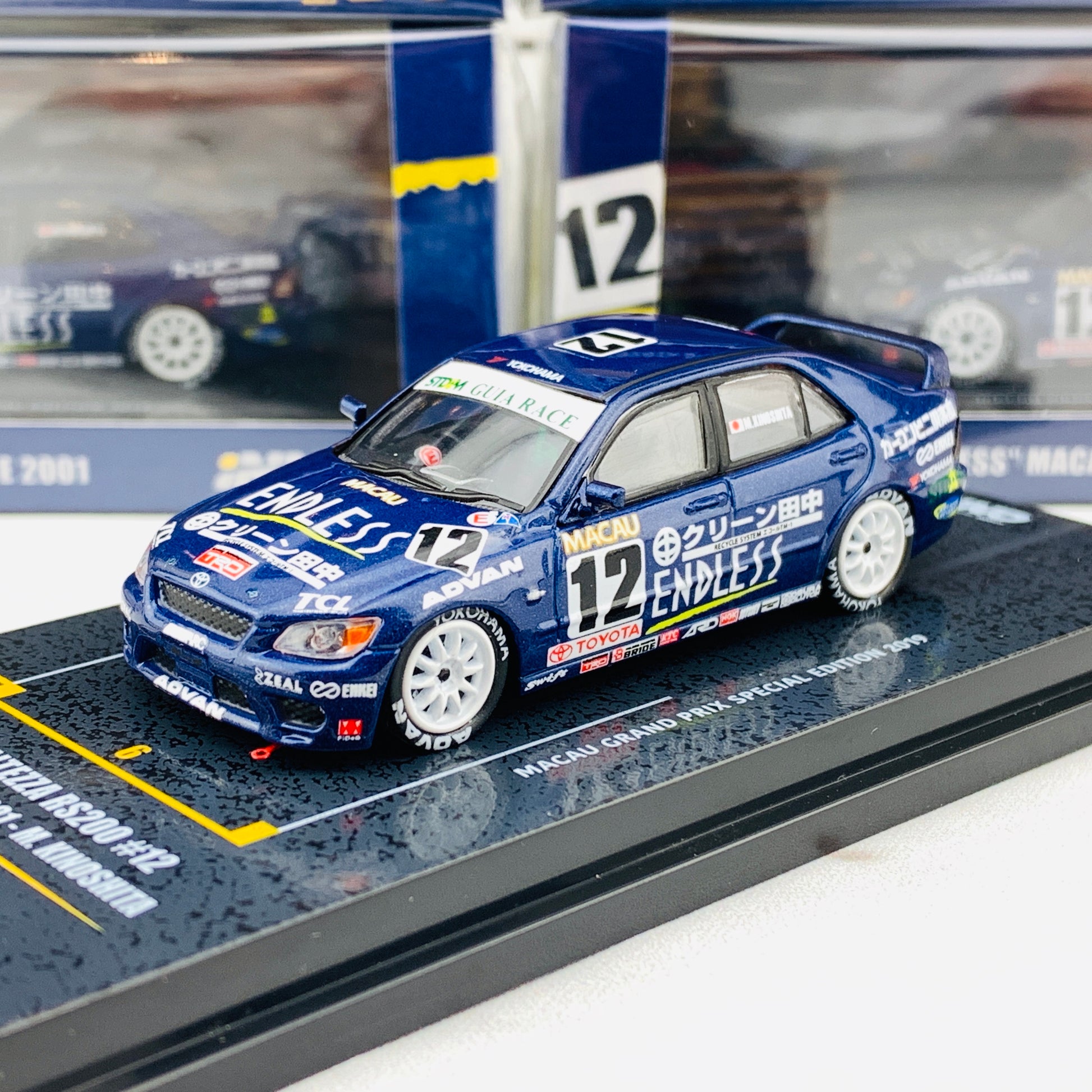 INNO64 1/64 Toyota Altezza RS200 #12 Macau Guia Race 2001 - M. Kinoshita Macau Grand Prix Special Edition 2019 IN64-MGP19-RS200