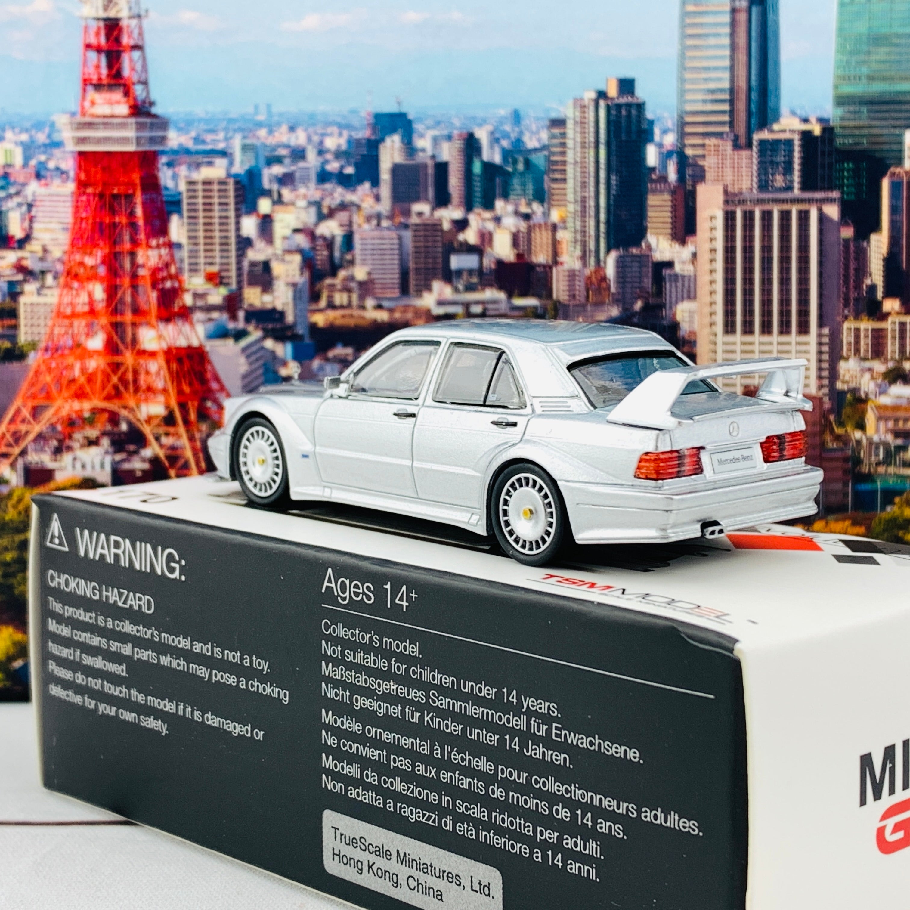 MINI GT 1/64 Mercedes-Benz 190E 2.5-16 Evolution II DTM Silver LHD