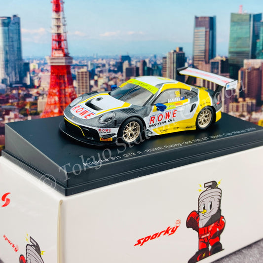 Sparky 1/64 PORSCHE 911 GT3 R NO.98 ROWE RACING 3RD FIA GT WORLD CUP MACAU 2019 EARL BAMBER Y167