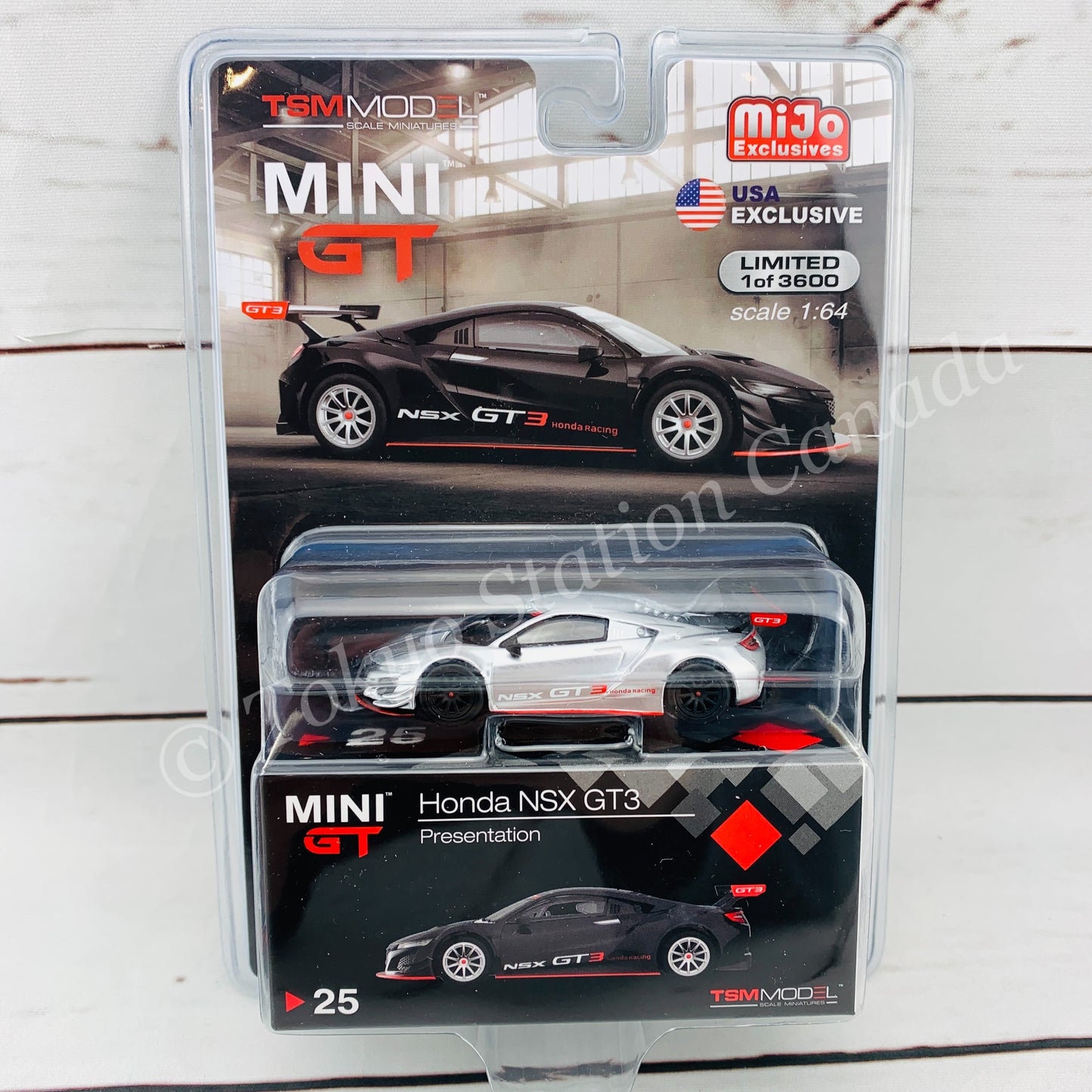 *CHASE CAR* MIJO Exclusives Mini GT 1/64 Honda NSX GT3 Presentation USA MGT00025-MJ