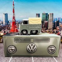 TinyQ Uno-Series 17 - Volkswagen T2 Pickup Truck (Light Gray) TinyQ-17c