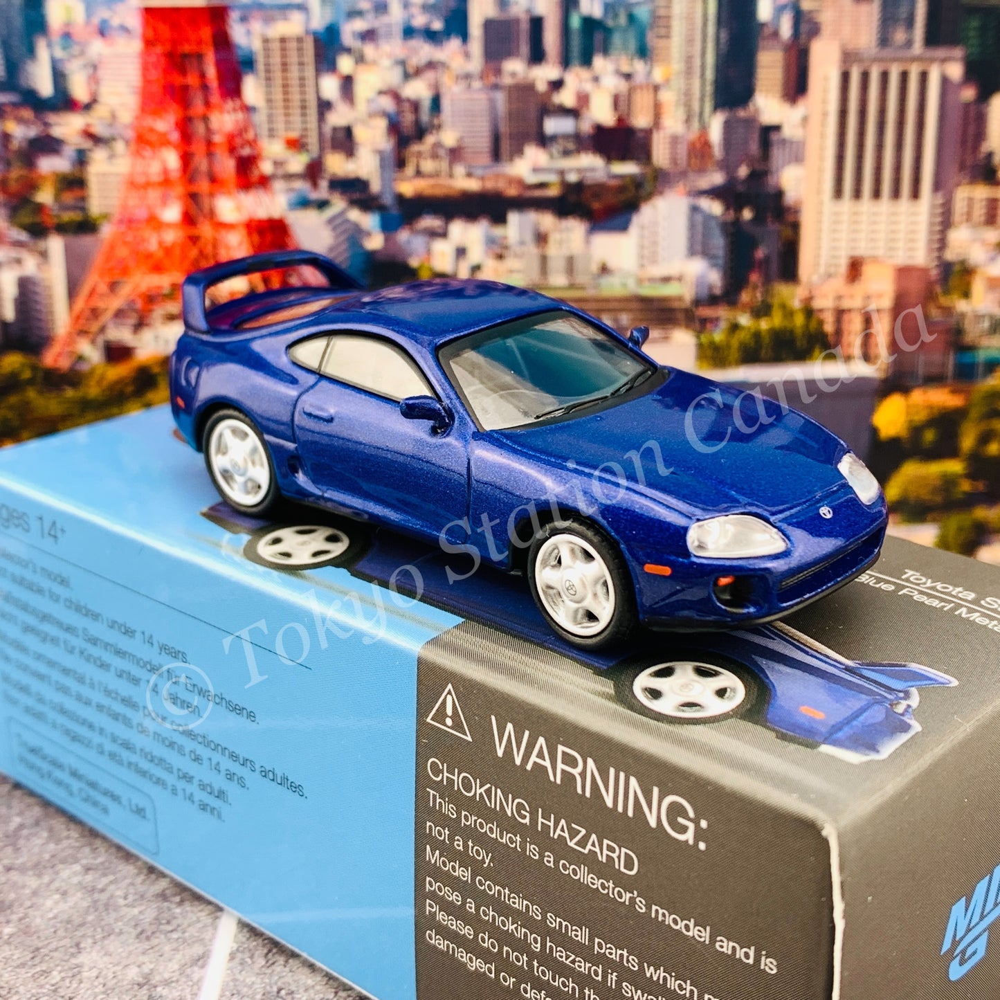 MINI GT 1/64 Toyota Supra  Blue Pearl Metallic RHD MGT00211-R