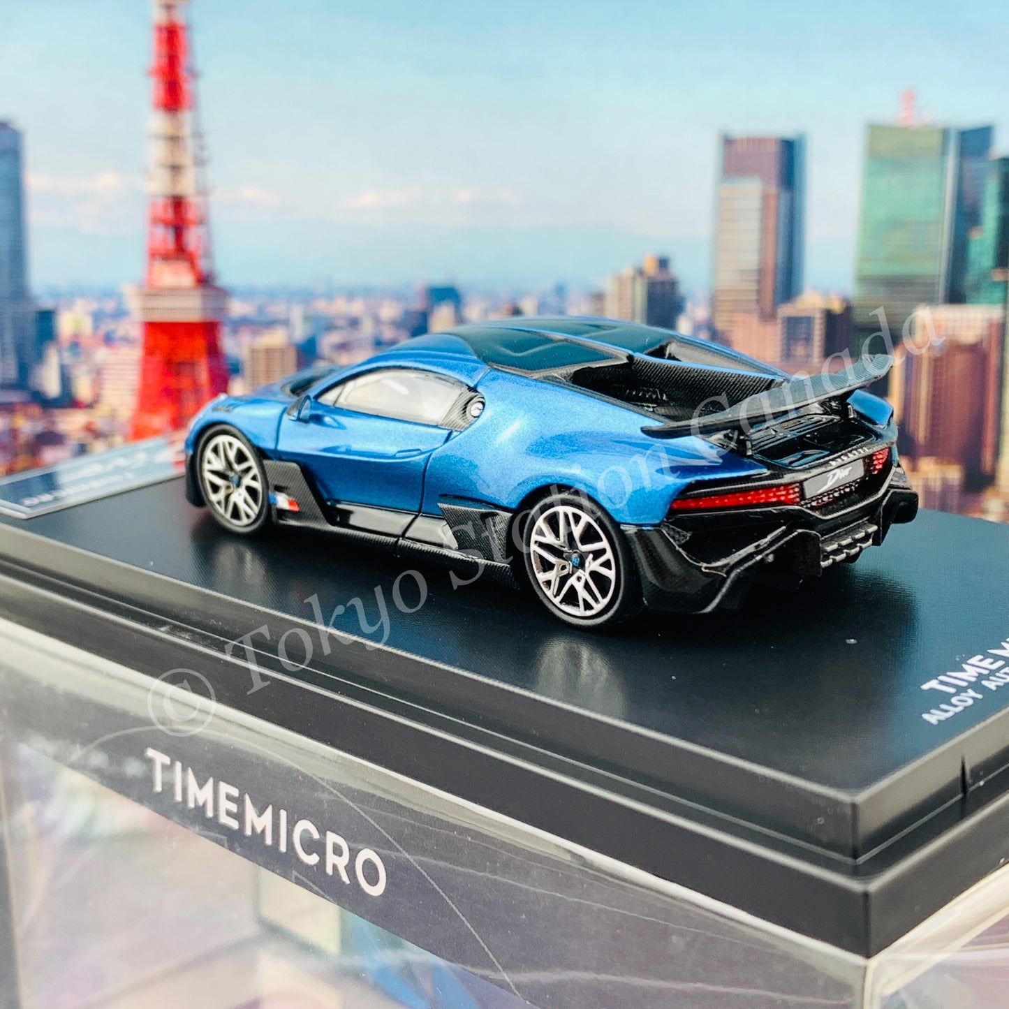 TIME MICRO x Bburago 1/64 Bugatti DIVO BLUE