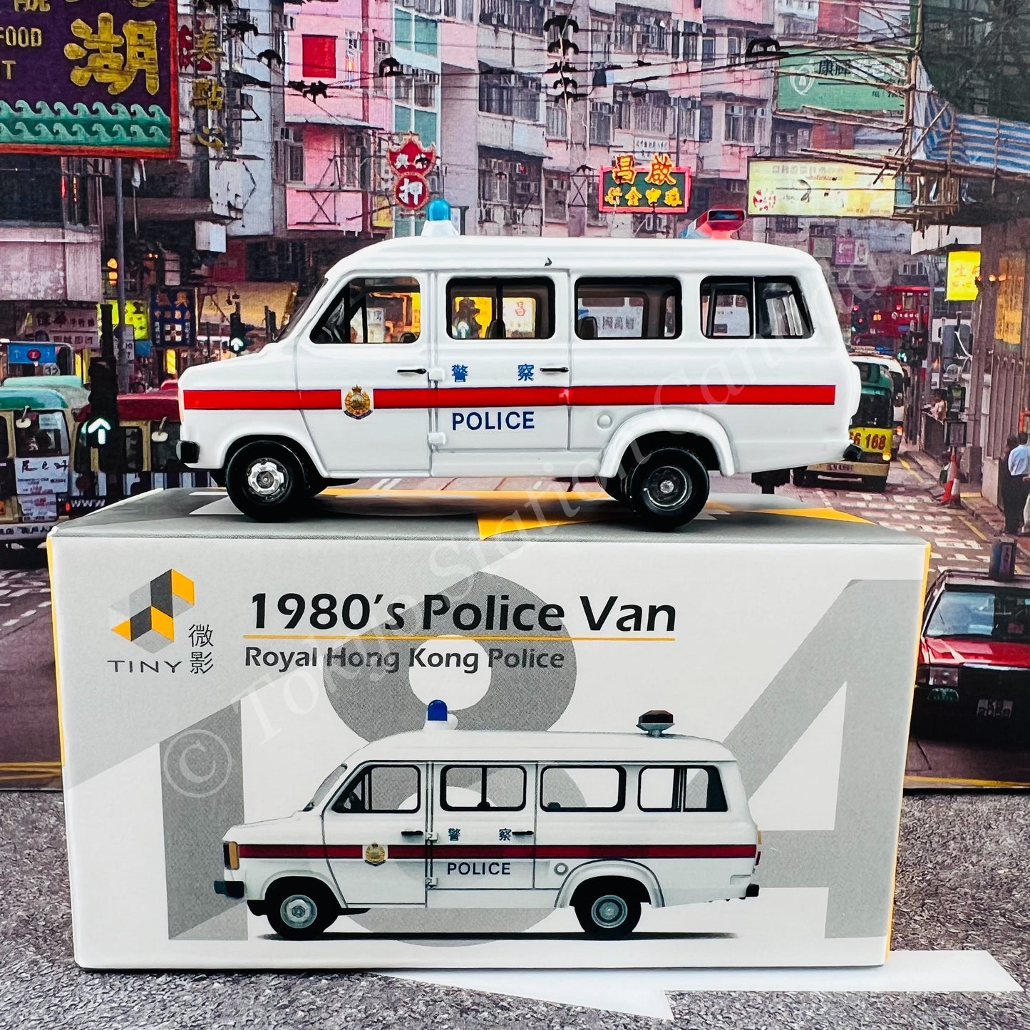 TINY 微影 184 1980's Royal HK Police Van (AM8476) ATC65421
