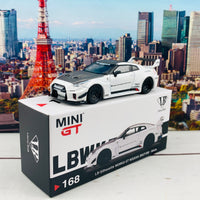 MINI GT 1/64 LB-Silhouette WORKS GT NISSAN 35GT-RR Ver.1 White RHD MGT00168-R