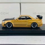 Ignition Model 1/64 Nismo R34 GTR Z-tune Gold 1875